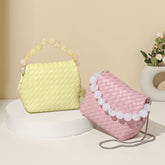 Sac à main en verre tissé vintage Niche All Match Sac à bandoulière Sac à bandoulière simple et tendance pour femmes